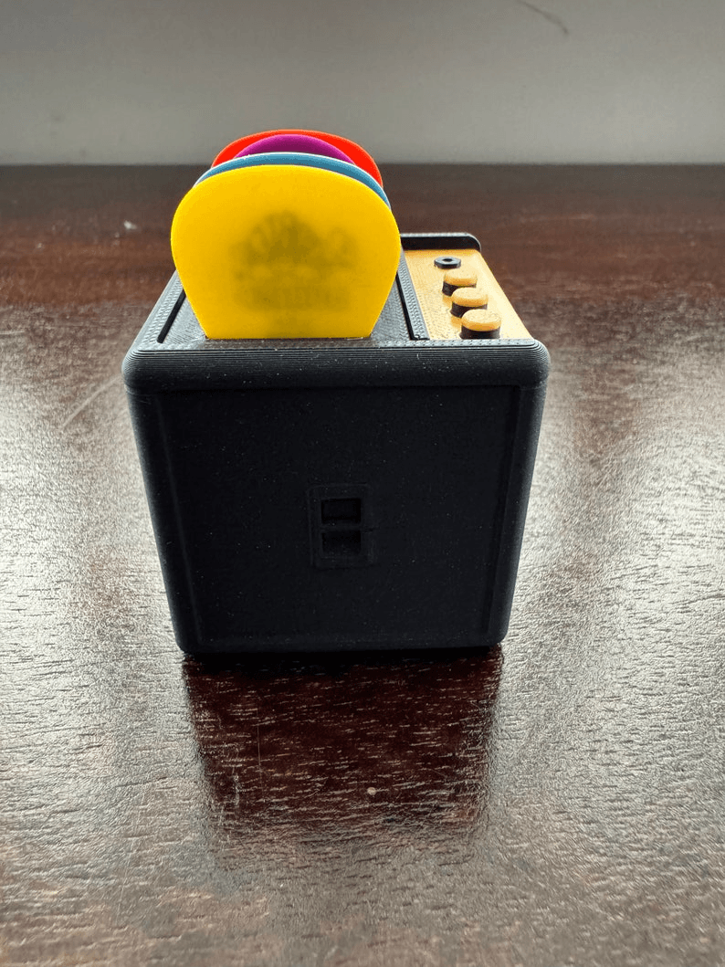 Amplifier-Style Guitar Pick Holder & Desk Organiser
