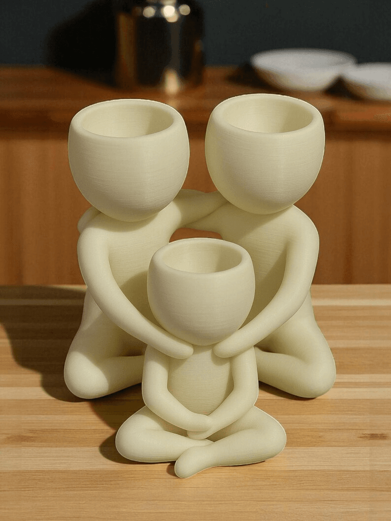 Family Hug Abstract Figure Succulent Planter Set