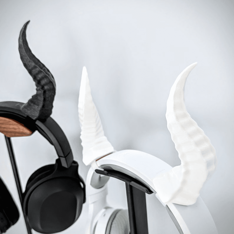 Devil Horns Clip-On Accessory for Gaming Headsets