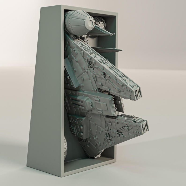 Millennium Falcon Inspired Book Nook Wall Mount Bracket