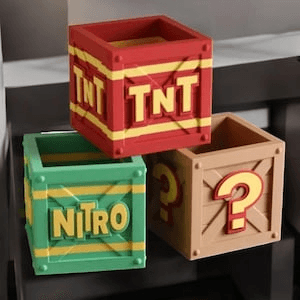 Crash Bandicoot Inspired TNT Nitro Mystery Crate Box Set
