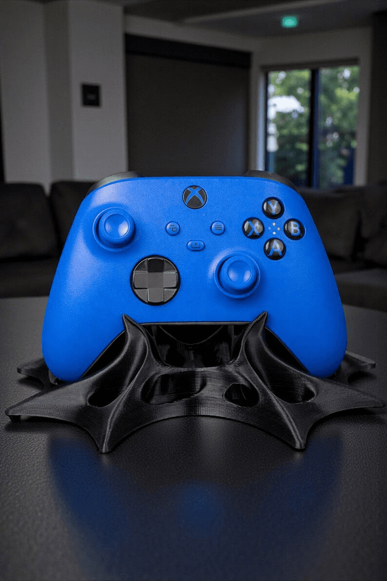 Batman Cape-Inspired PS5 Controller Stand | Gothic Desk Holder