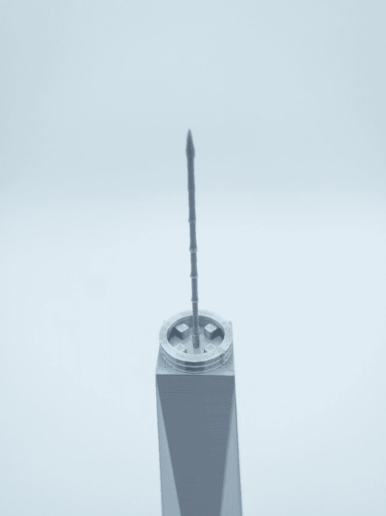 One World Trade Center Inspired Miniature Tower Model