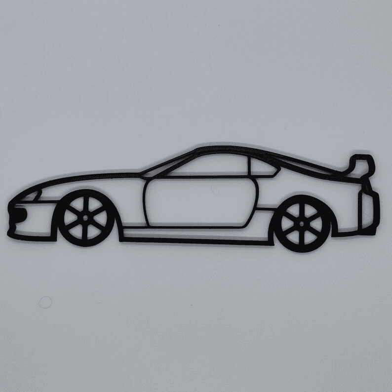 MK4 Toyota Supra Inspired Wall Racer Silhouette Decor