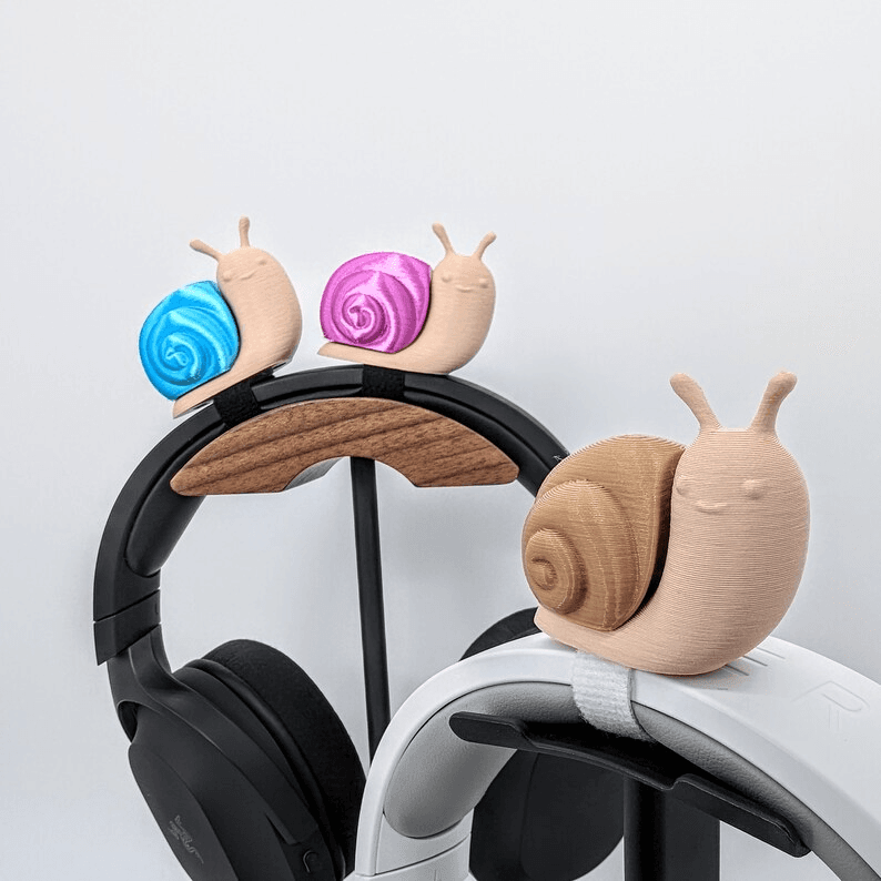 Cartoon Snail Headphone Stand & Speaker Holder Desk Decor
