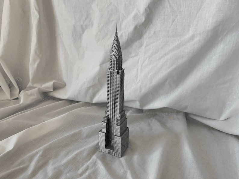 Chrysler Building Inspired Miniature NYC Skyscraper Model