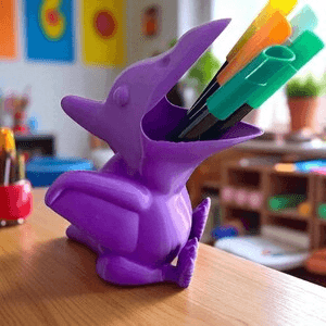 Pterodactyl Dinosaur Pen Holder & Pencil Cup Organiser