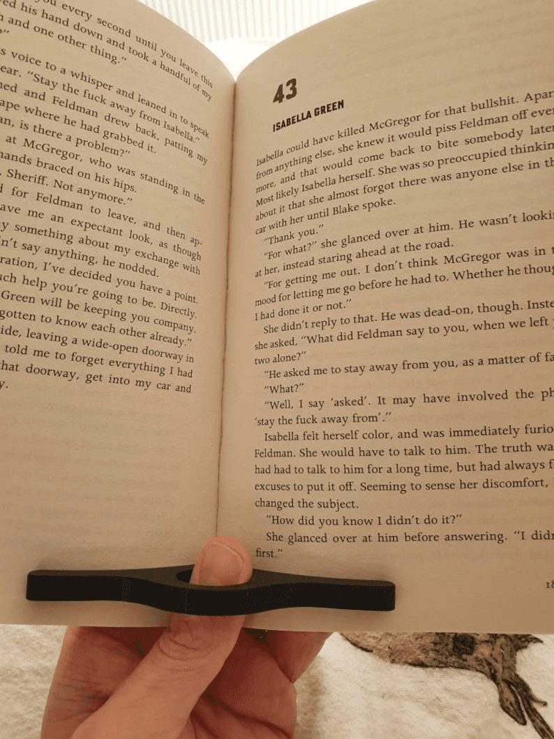 Finger & Thumb Book Page Holder – Hands-Free Reading Ring