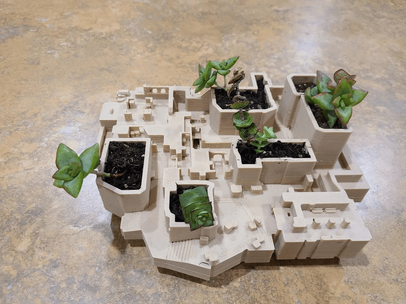 Counter-Strike Mirage Map Inspired Succulent Planter