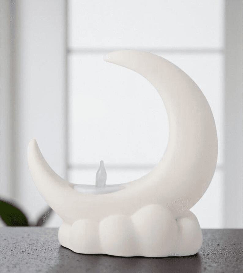 Crescent Moon Incense Holder – Celestial Lunar Decor