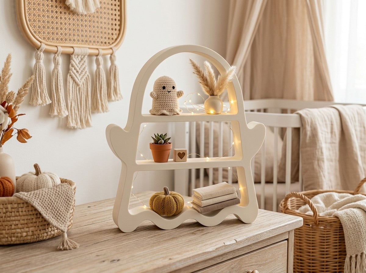 Ghost Shelf – Halloween-Inspired Tabletop & Wall Display
