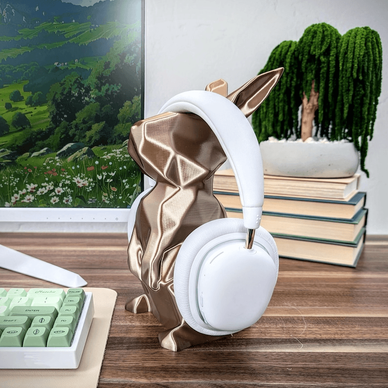 Bunny Ear Headphone Stand & Rabbit Headset Holder