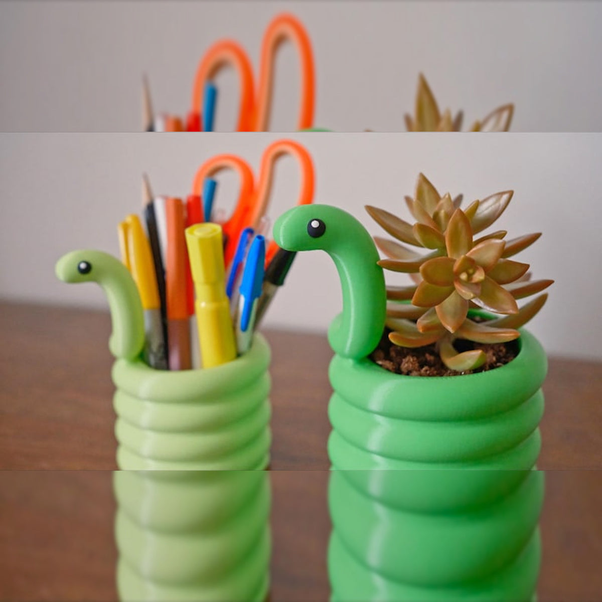 Cobra Snake Pen Holder & Desktop Planter Organiser