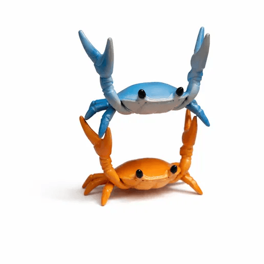 Cute Crab Pen & Brush Holder Desk Accessory