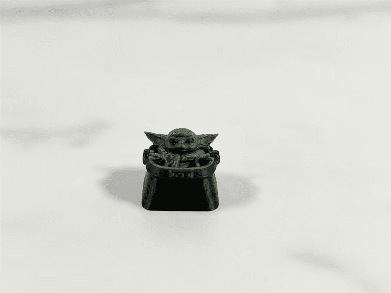 Grogu Inspired Artisan Keycap | Baby Yoda Fan Art