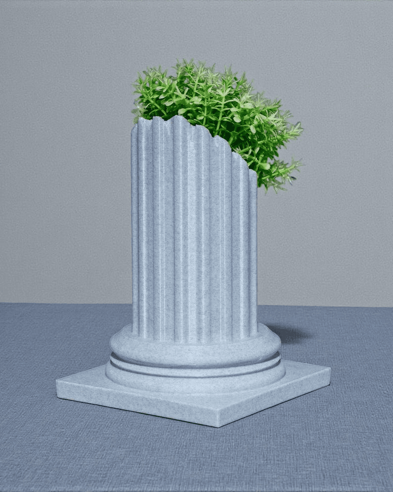 Mini Roman Column Succulent Pot | Ancient Pillar Planter