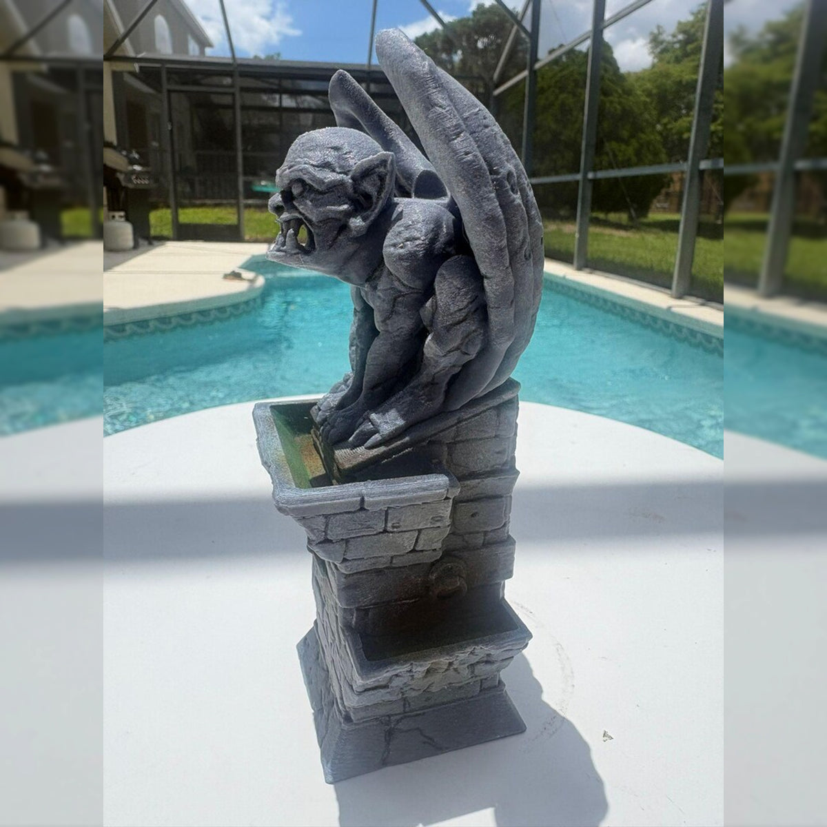 Gothic Gargoyle Backflow Incense Burner | Stone Tower
