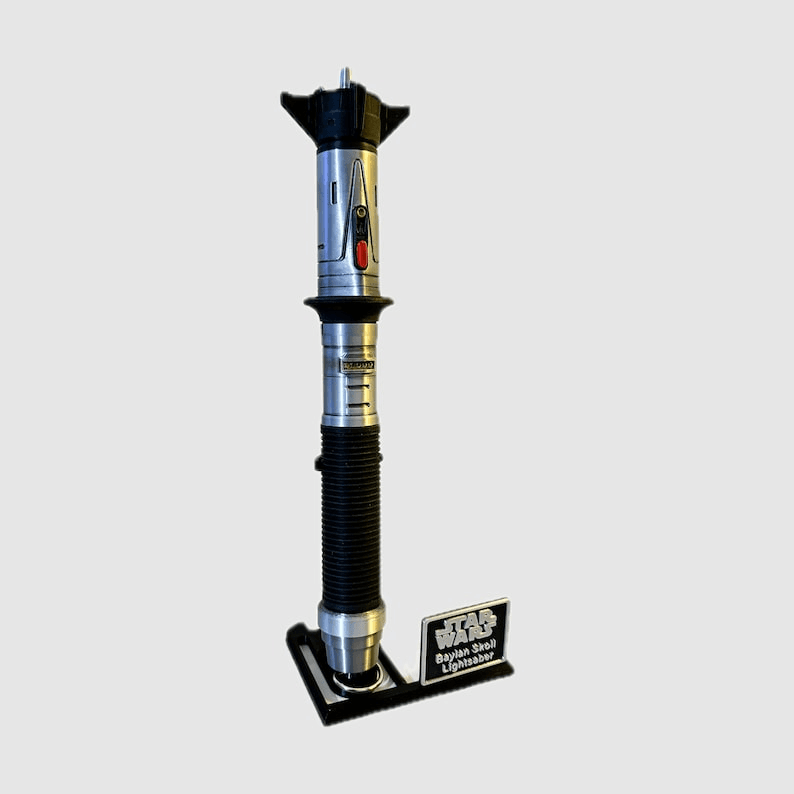 Baylan Skoll Inspired Lightsaber Fan Replica with Stand