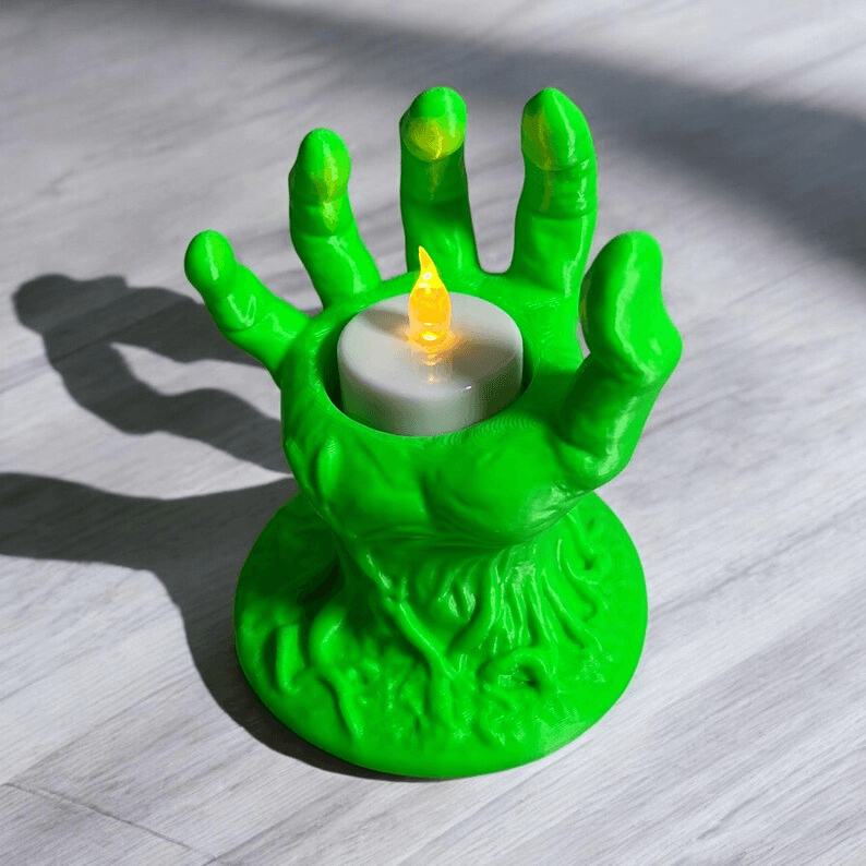 Zombie Hand Halloween Tea Light Candle Holder
