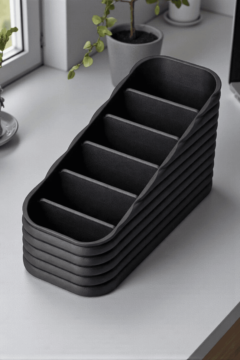 Multi Remote Control Organizer – Gaming Desk Storage Caddy