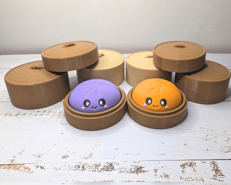 Cute Bao Bun Dumpling Clicker Fidget Desk Toy