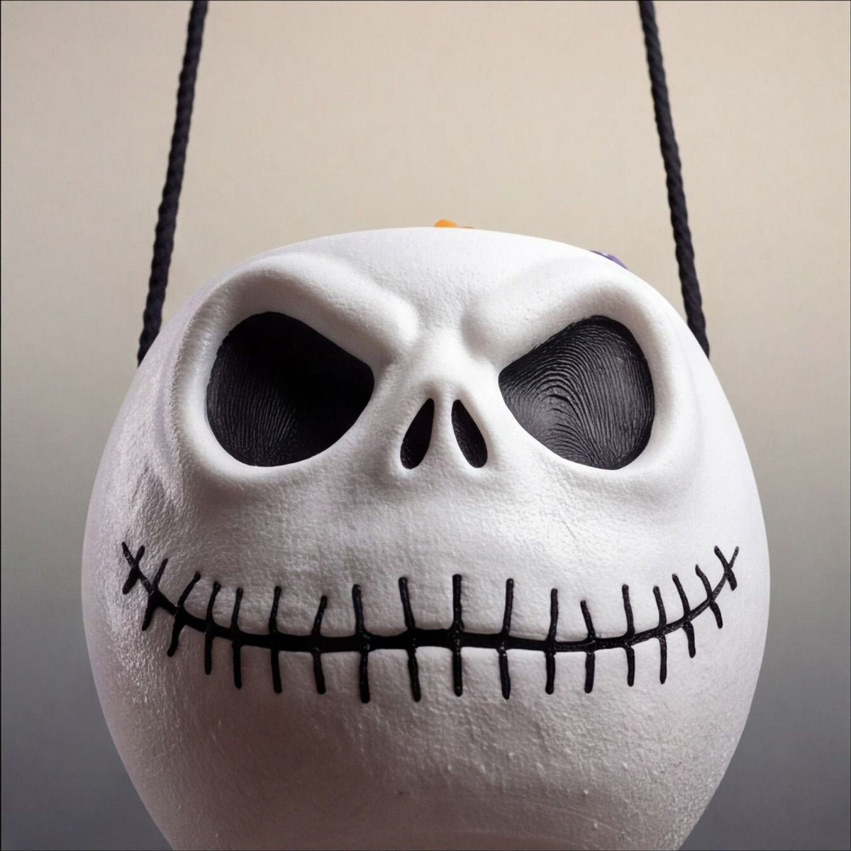 Stitched Skull Candy Bowl with Bone Handle – 3 Sizes