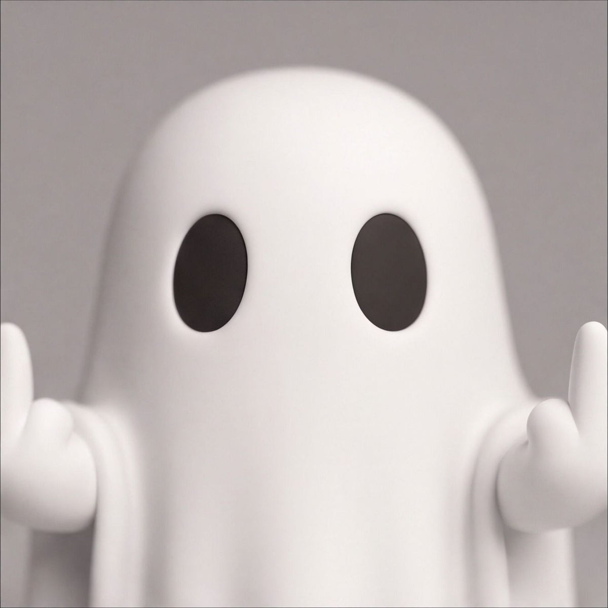 Cheeky Ghost with Middle Fingers Novelty Figure Desk Toy