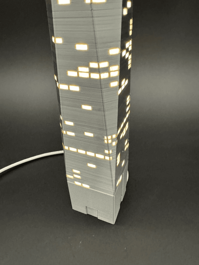 Twin Towers Inspired Light-Up Miniature NYC Skyline Model