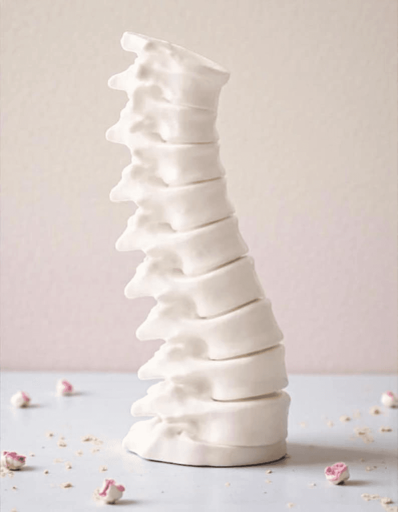 Gothic Anatomical Spine Vase | Dark Home Decor