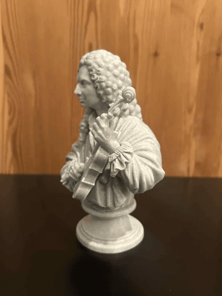 Antonio Vivaldi Bust Figurine – Baroque Composer Gift