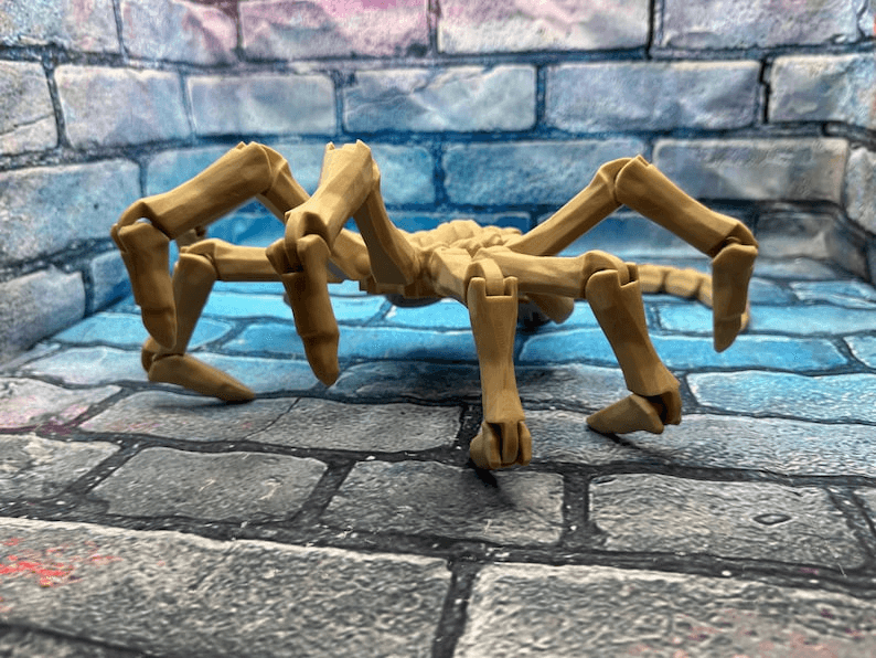 Alien Facehugger Inspired Articulated Creature Figure