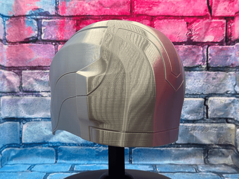 Top Trio Universe Inspired Fan Helmet Mask – Silver