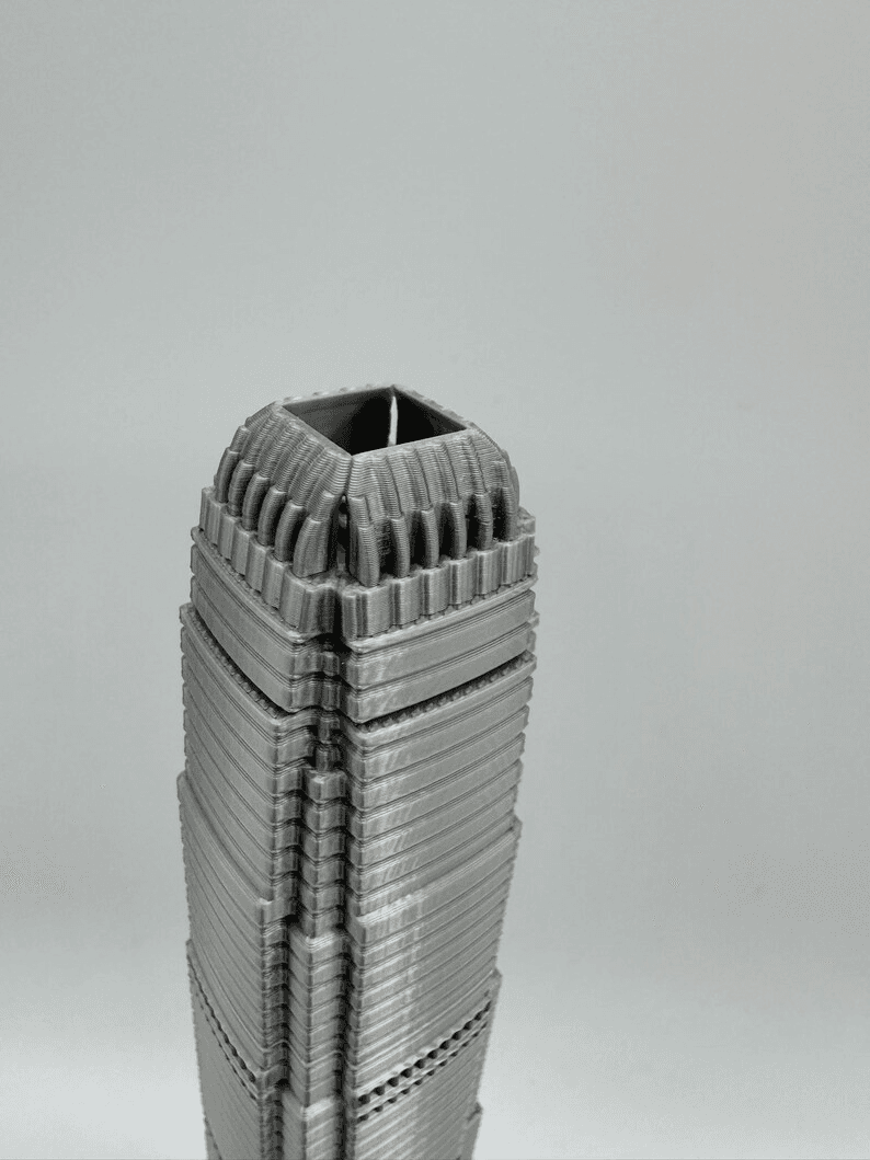 Two IFC Hong Kong Tower Inspired Miniature Skyline Model