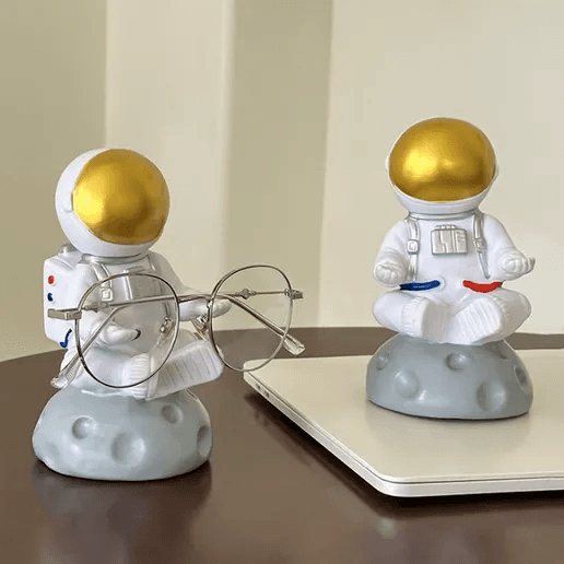 Meditating Astronaut Glasses Holder & Desk Figurine