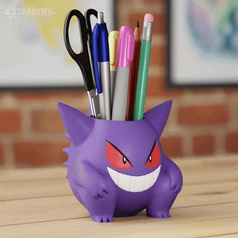 Gengar Inspired Planter & Pencil Holder | Pokemon Fan Pot
