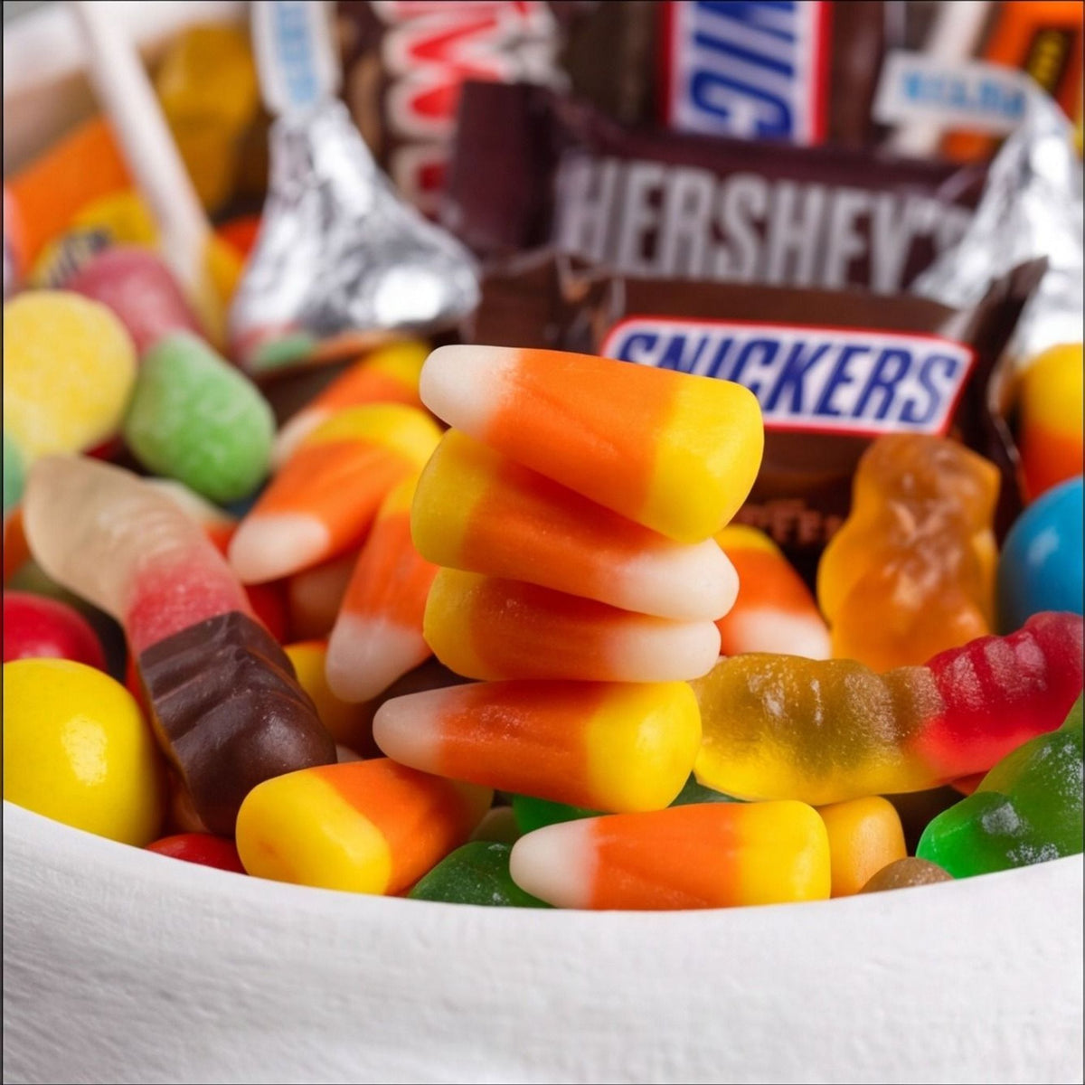 Stitched Skull Candy Bowl with Bone Handle – 3 Sizes