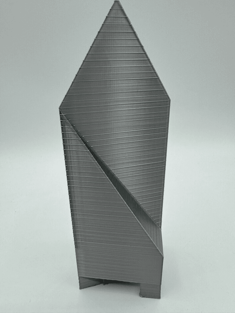 Fountain Place Inspired Skyscraper Tower Model