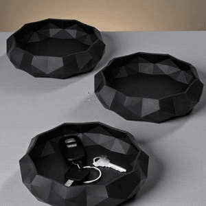 Low Poly Geometric Tray – Minecraft-Inspired Desk Organizer