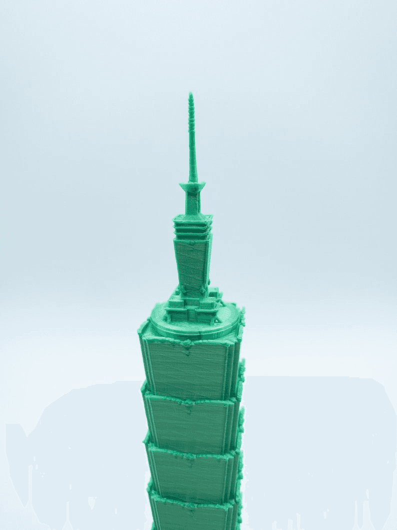 Taipei 101 Inspired Miniature Building Model – Desk Decor
