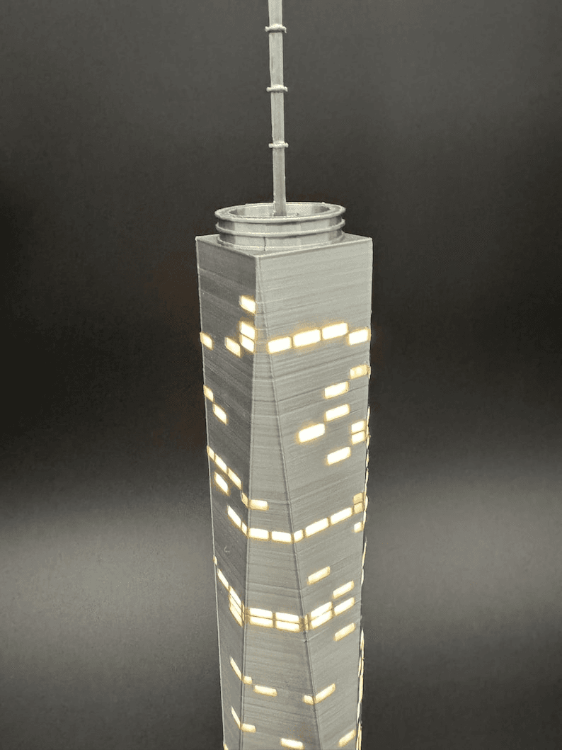 Twin Towers Inspired Light-Up Miniature NYC Skyline Model