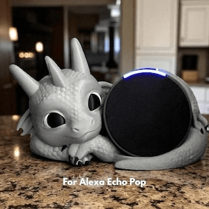 Whimsical Baby Dragon Alexa Echo Pop Holder Stand