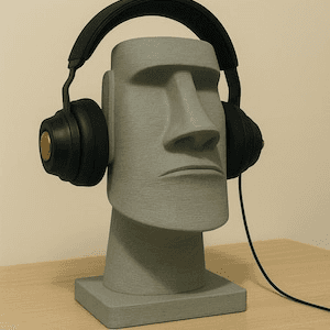 Moai Head Headphone Stand | Easter Island Statue Inspired