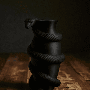 Gothic Serpent Wrapped Flower Vase – Dark Home Decor