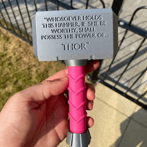 Thor's Hammer Inspired Baby Rattle – Mjolnir Novelty Gift