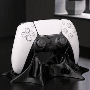 Batman Cape-Inspired PS5 Controller Stand | Gothic Desk Holder