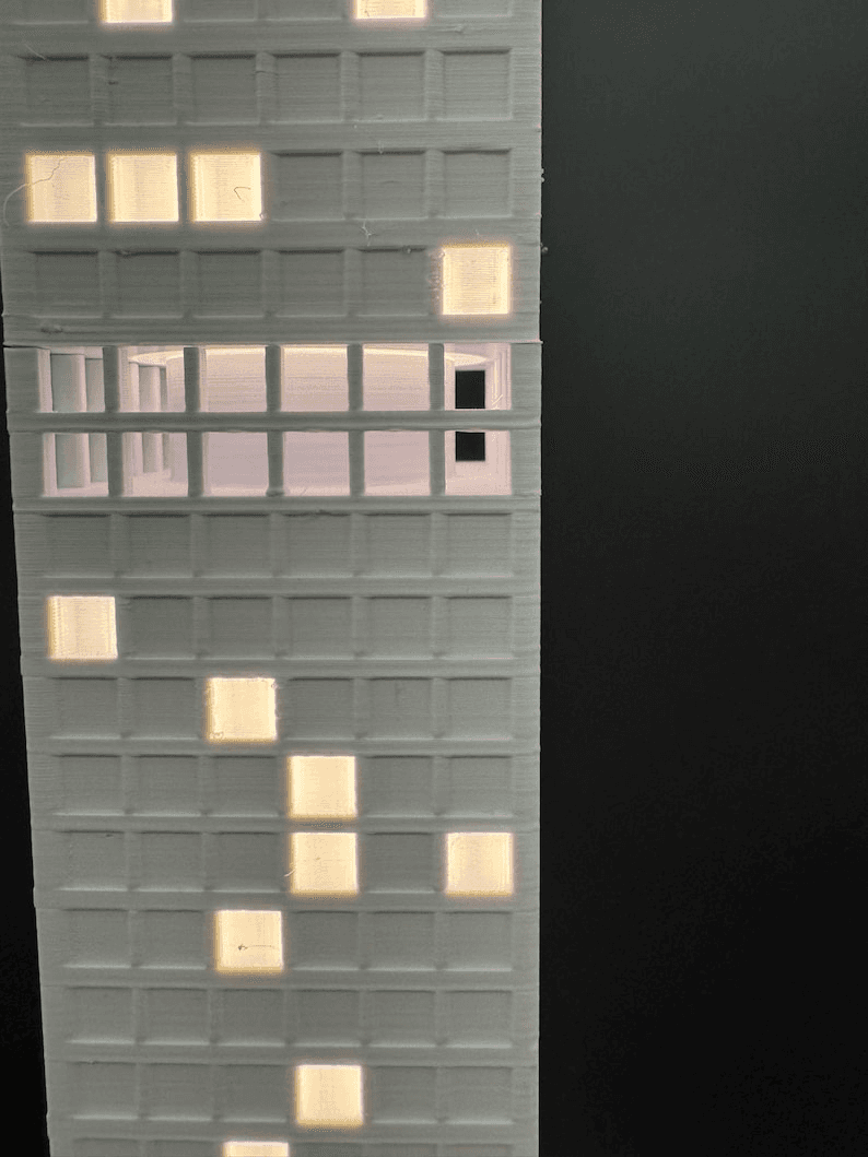 World Famous Skyline Light-Up Glowing Desk Model Display