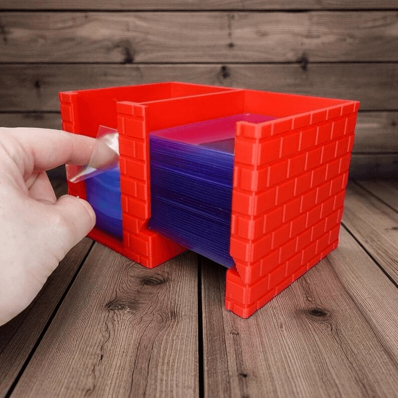Brick-Style TCG Card Sleeve & Toploader Dispenser