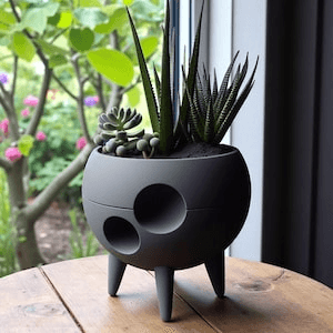 Moon-Inspired Succulent Planter | Lunar Plant Pot