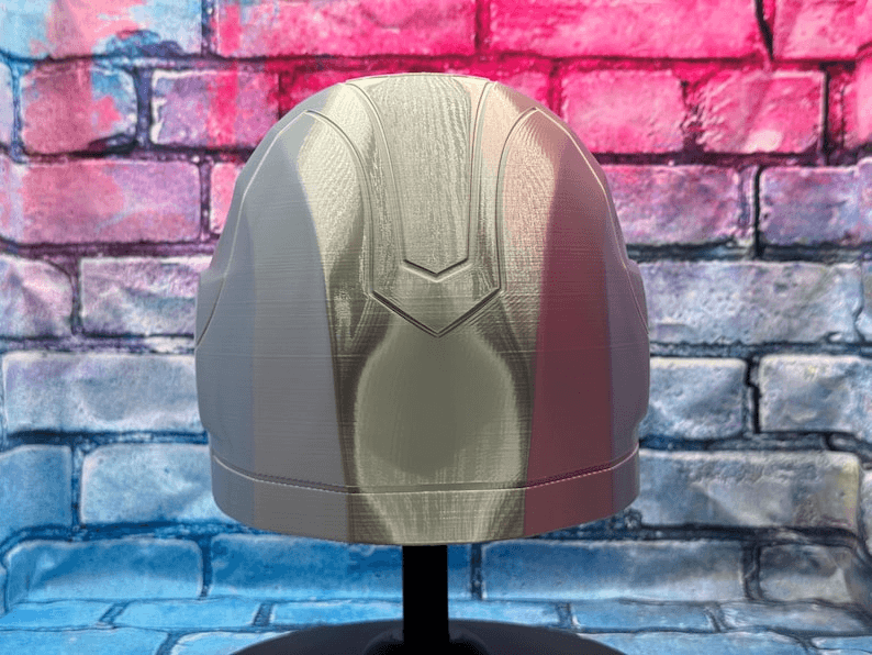 Top Trio Universe Inspired Fan Helmet Mask – Silver