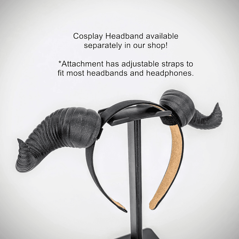 Ram Goat Horns Headphone Attachment – Gaming Headset Clip